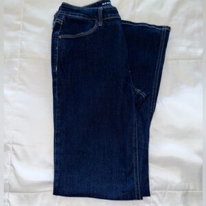 Old Navy Women's Deep Blue high-rise WOW Flare Jeans